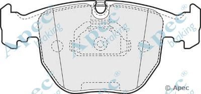 APEC BRAKING pad948 -  Комплект тормозных колодок, дисковый тормоз
